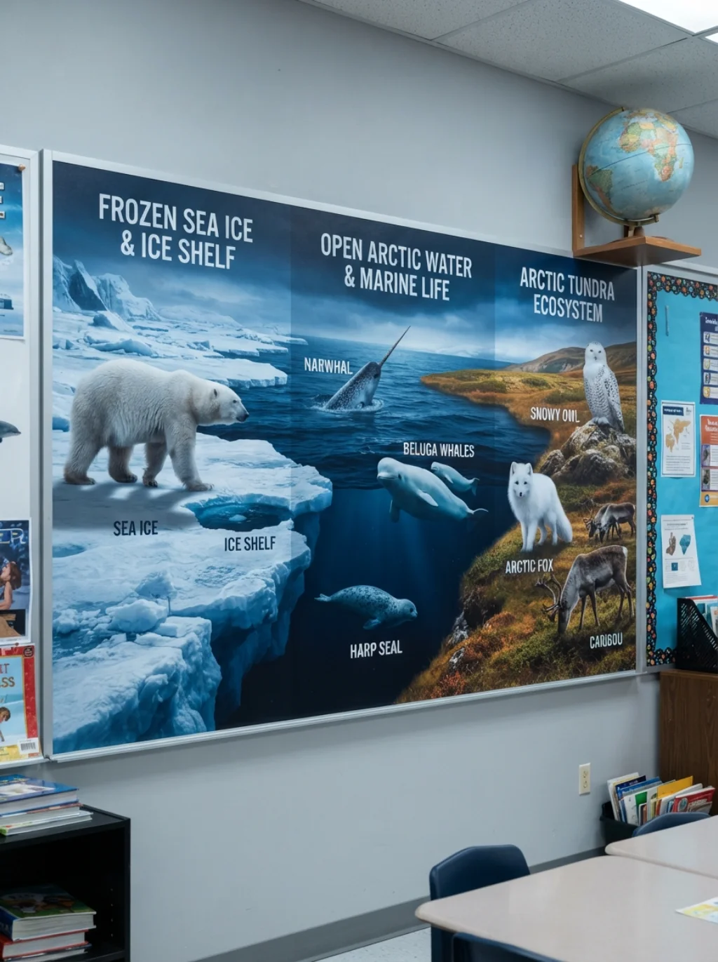 Arctic and Tundra Wall Displays That Bring Geography Alive With Color