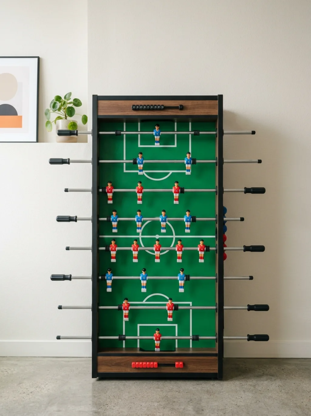 Foosball Tables Fold Flat to Reclaim the Floor Instantly