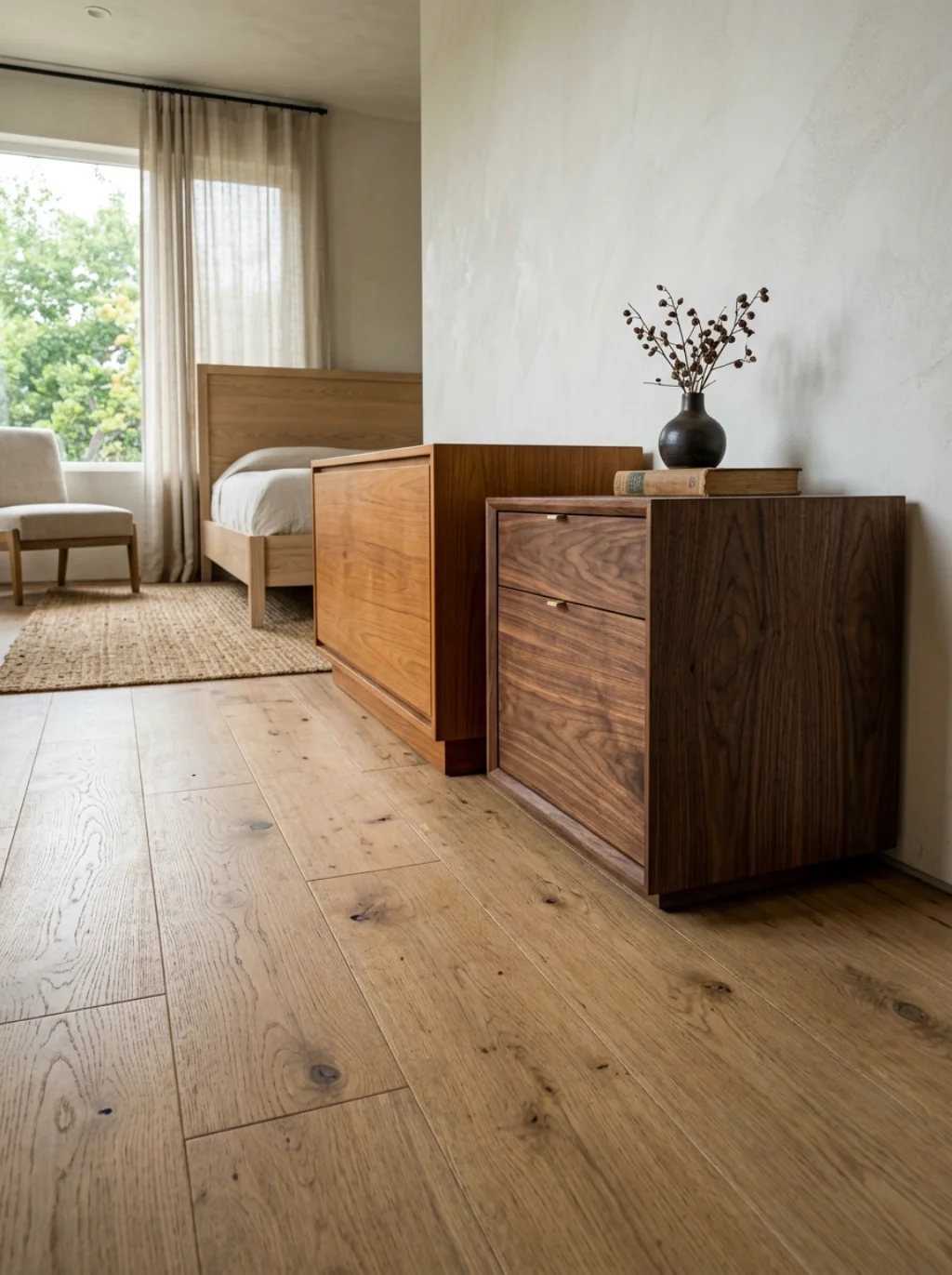 Layered Wood Tones Create Depth Without a Single Extra Color