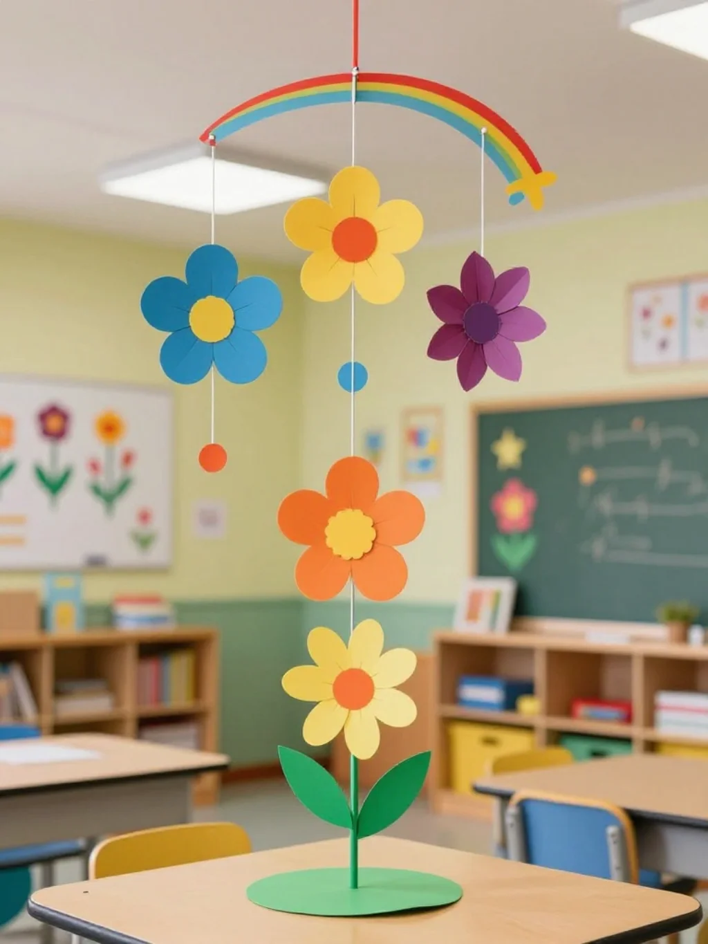14. Paper Flower Mobiles