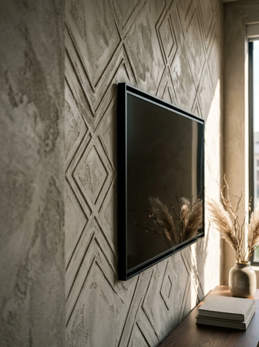 Textured Walls Add Depth Nobody Expects Behind A Screen