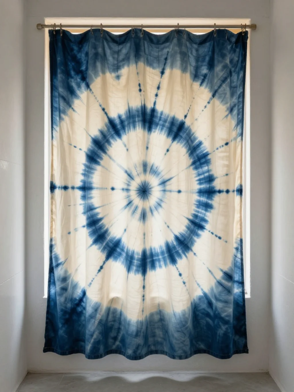 Tie Dye Curtains That Carry Hippie Spirit Into the Modern Home Beautifully