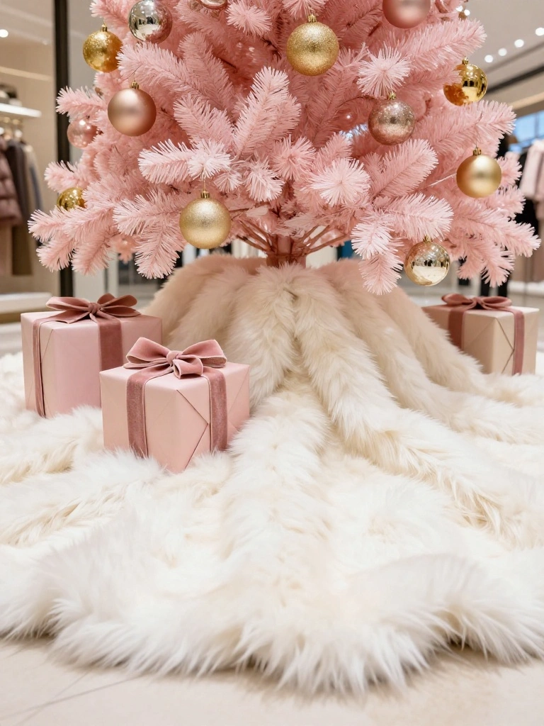 Tree Skirt Pairings That Complete the Pink Holiday Look Flawlessly