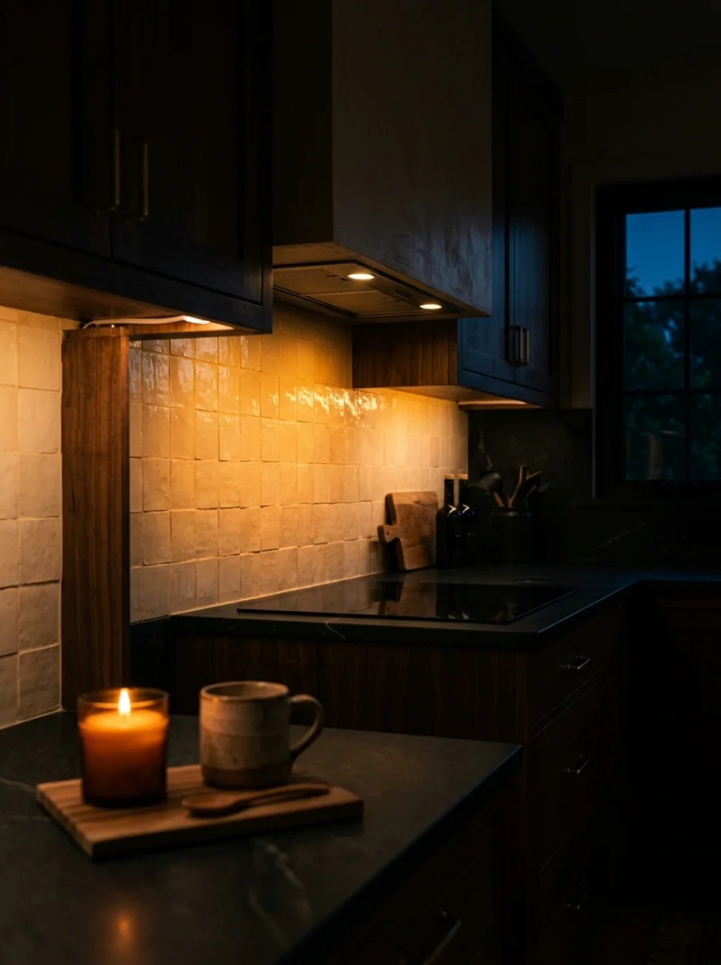 Under Cabinet Lighting Paired With Backsplash That Changes Everything After Dark