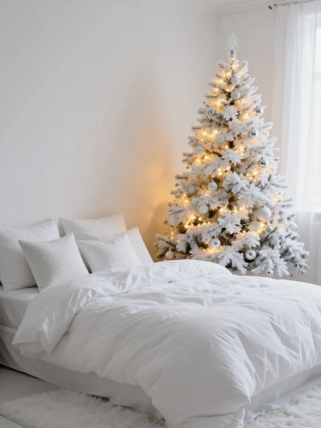 White Christmas Bedroom Ideas That Glow With Snow Day Serenity