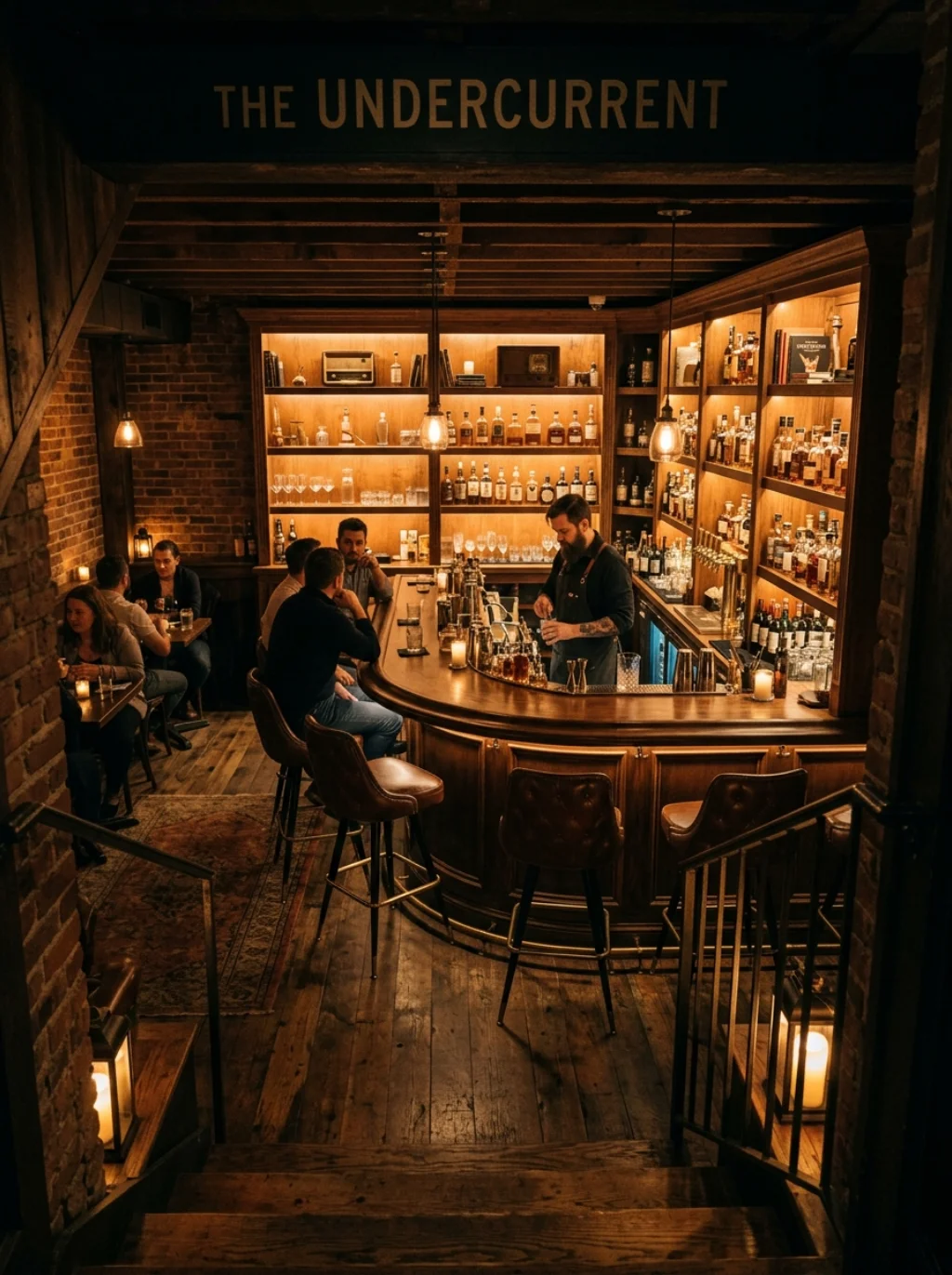 Basement Corners Transform Into Underground Cocktail Hideouts
