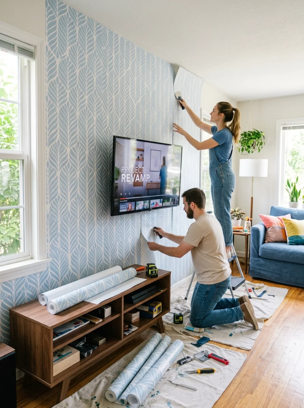 Budget Friendly Entertainment Wall Makeovers Anyone Can Try