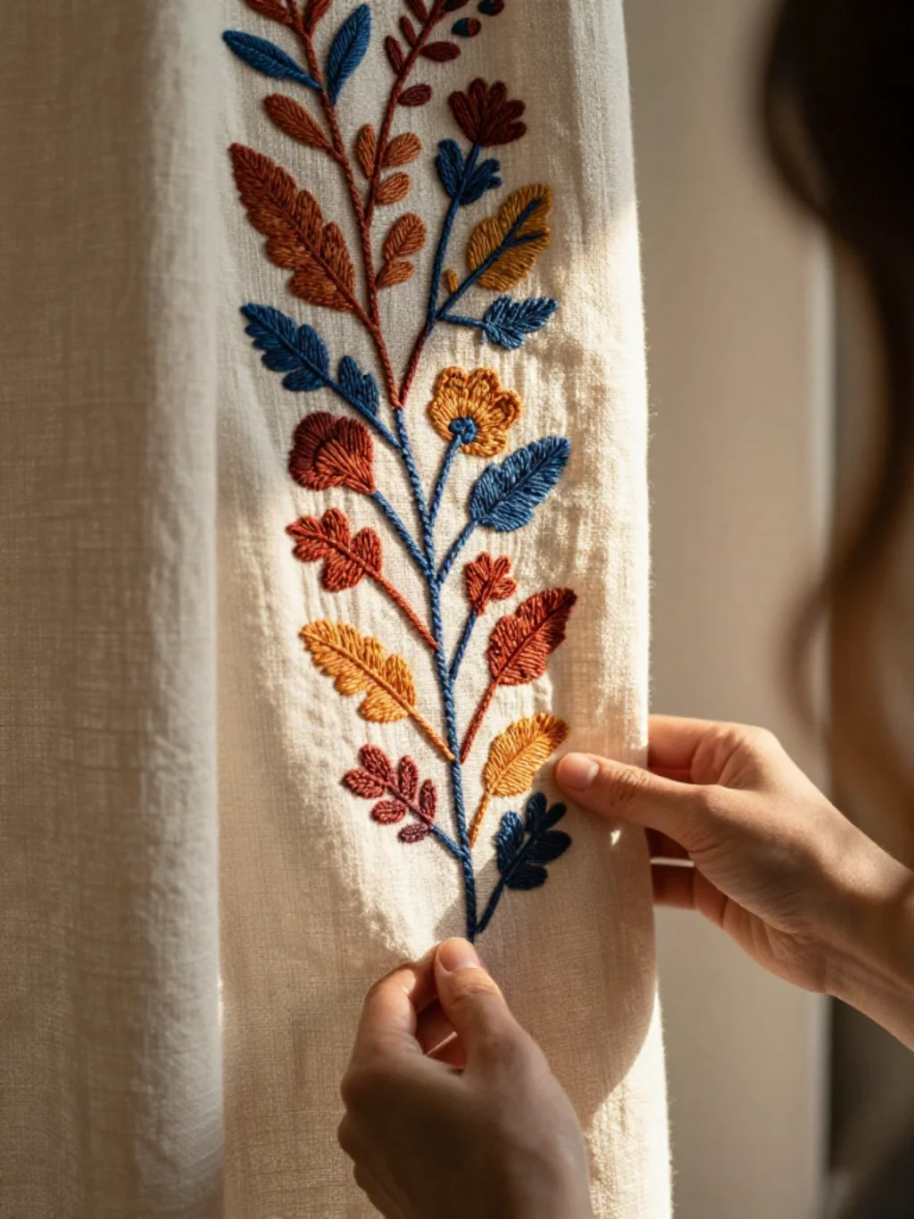 Crochet and Embroidery Details That Make Curtains Feel Truly One of a Kind
