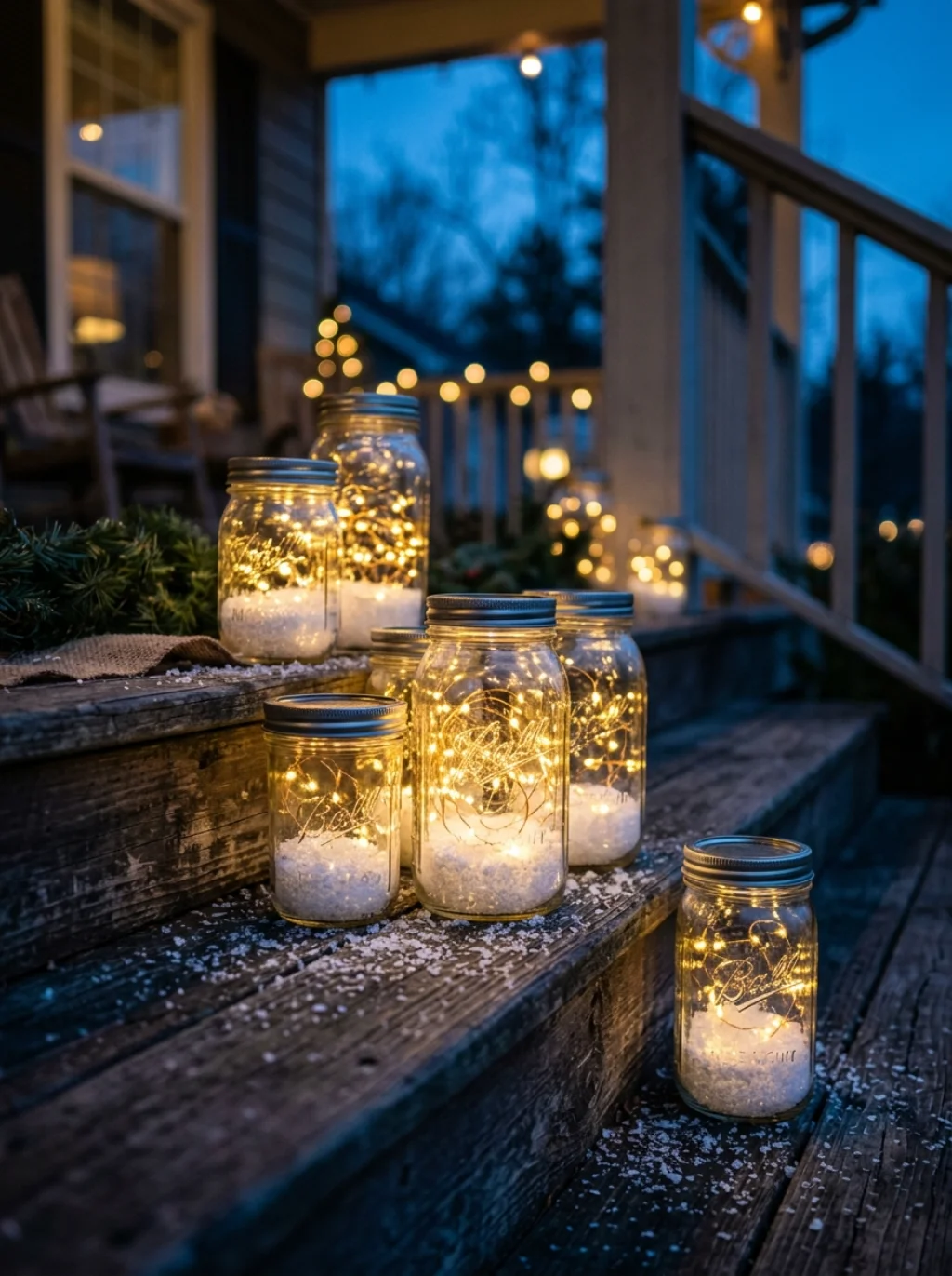 Mason Jars Reinvented for a Cozy Country Christmas Glow