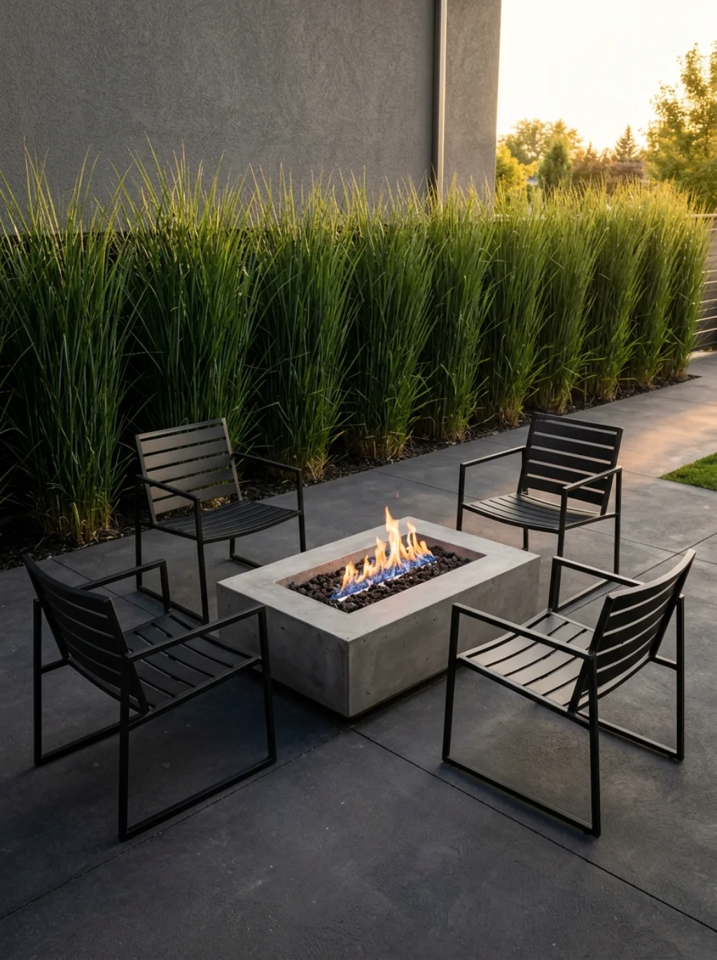 Modern Fire Pit Landscape Designs That Make Minimalism Look Dramatic