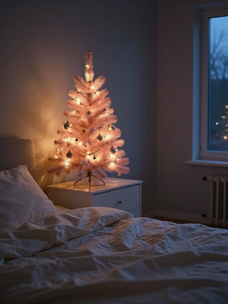 Pink Christmas Tree Ideas for the Bedroom That Feel Like a Dream