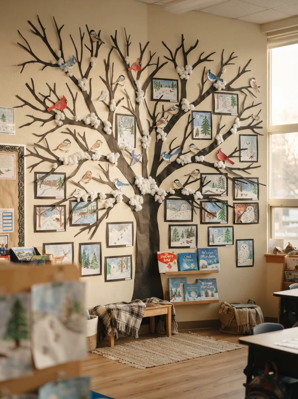 Winter Tree and Woodland Wall Decor That Connects Children to Nature