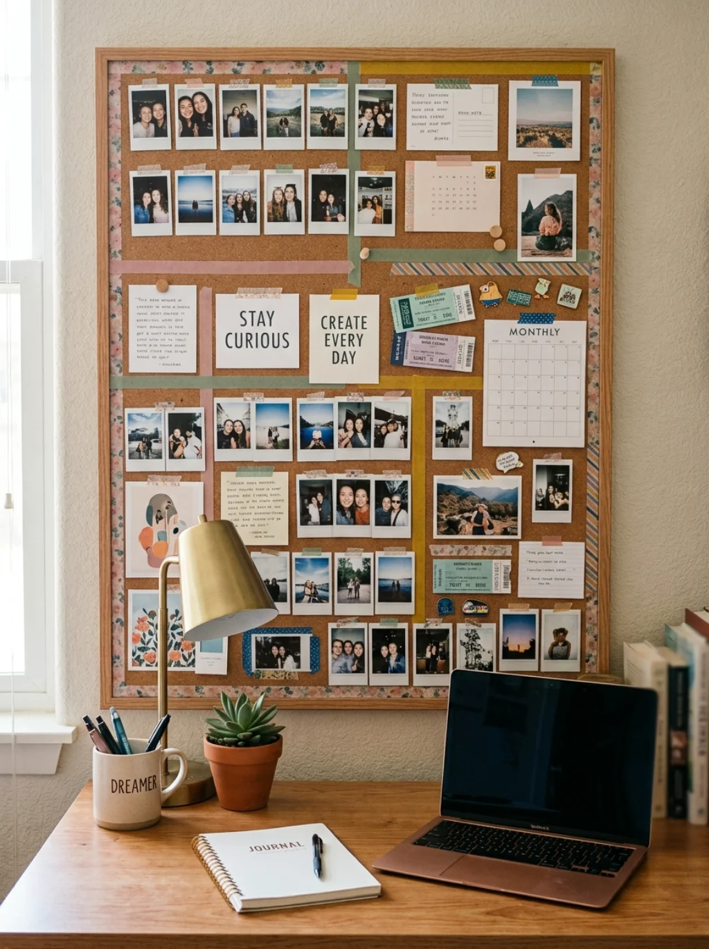 A Bulletin Board Keeps Chaos Organized and Somehow Still Cute