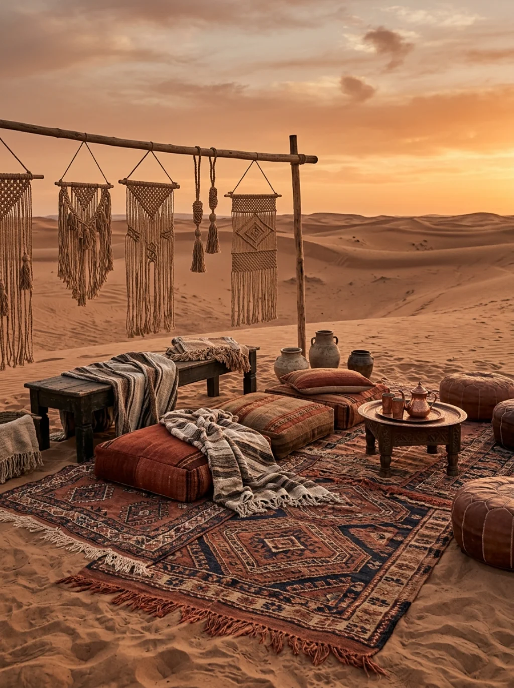 Boho Garden Party Decoration Ideas Borrowed From Nomadic Desert Tribes