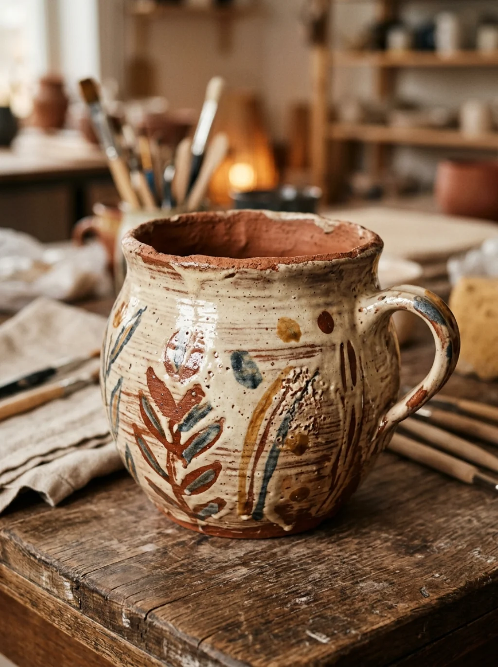 Ceramic Accents and Handmade Pottery Elevate Patio Aesthetics