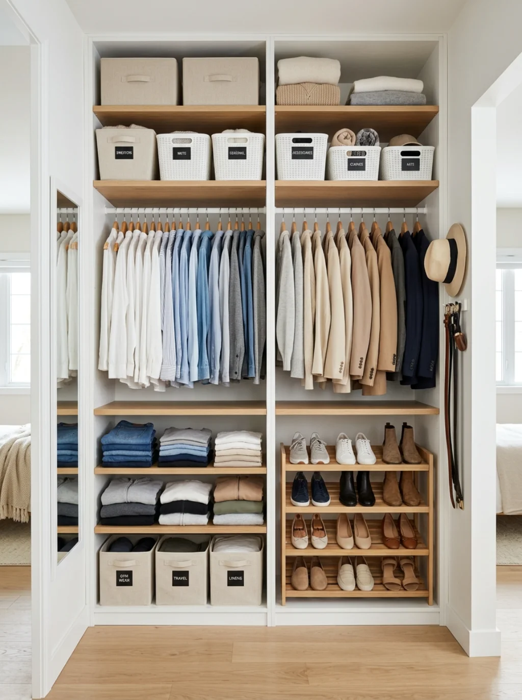 Closet Organizers Turn Chaos Into a Guest Friendly Landing Zone
