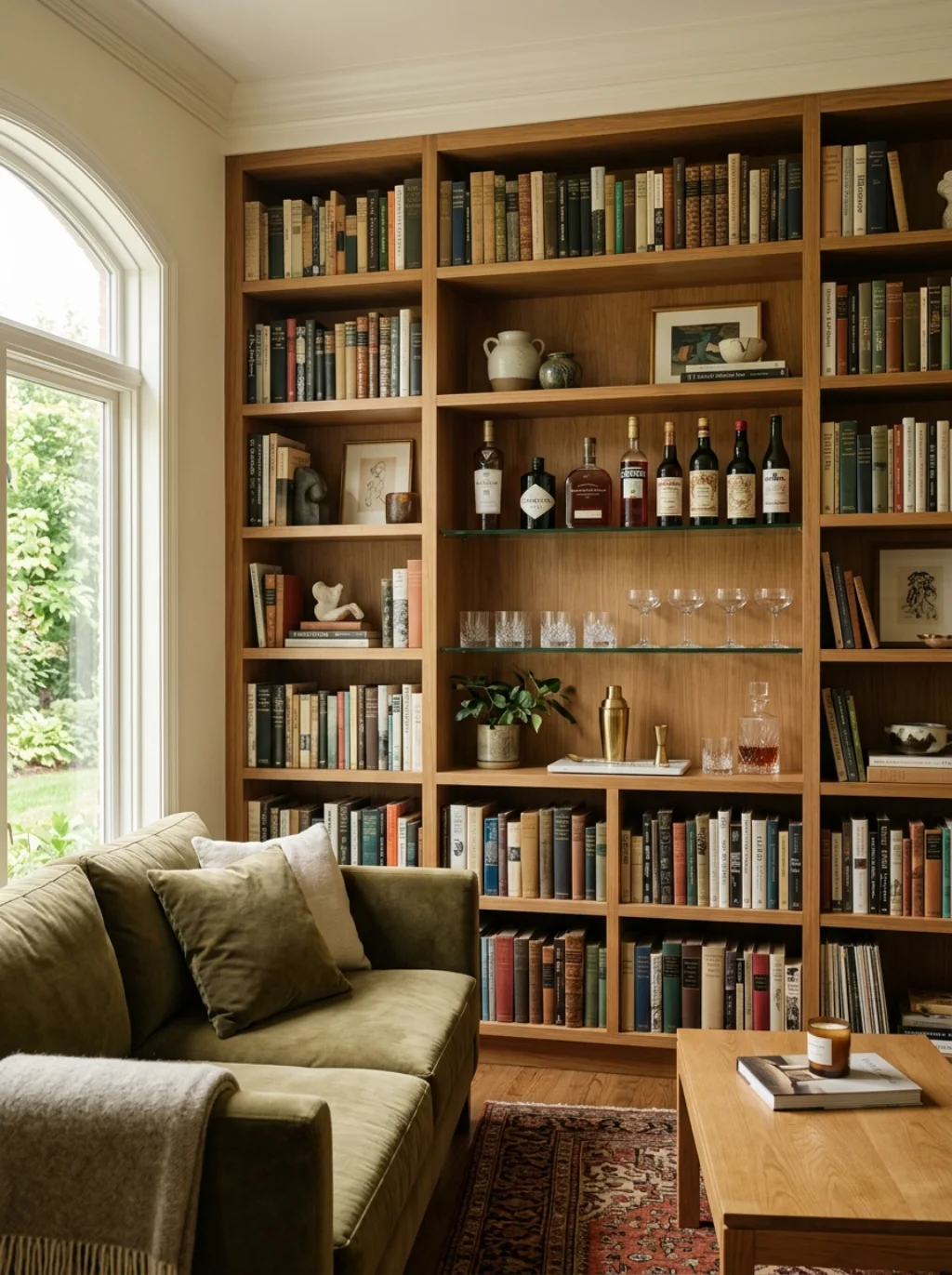 Home Bar Shelf Ideas That Blend Seamlessly Into Living Room Decor