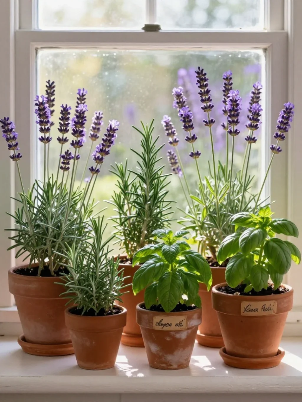 Herb Pot and Lavender Styling That Makes the Bedroom Smell Like a Garden