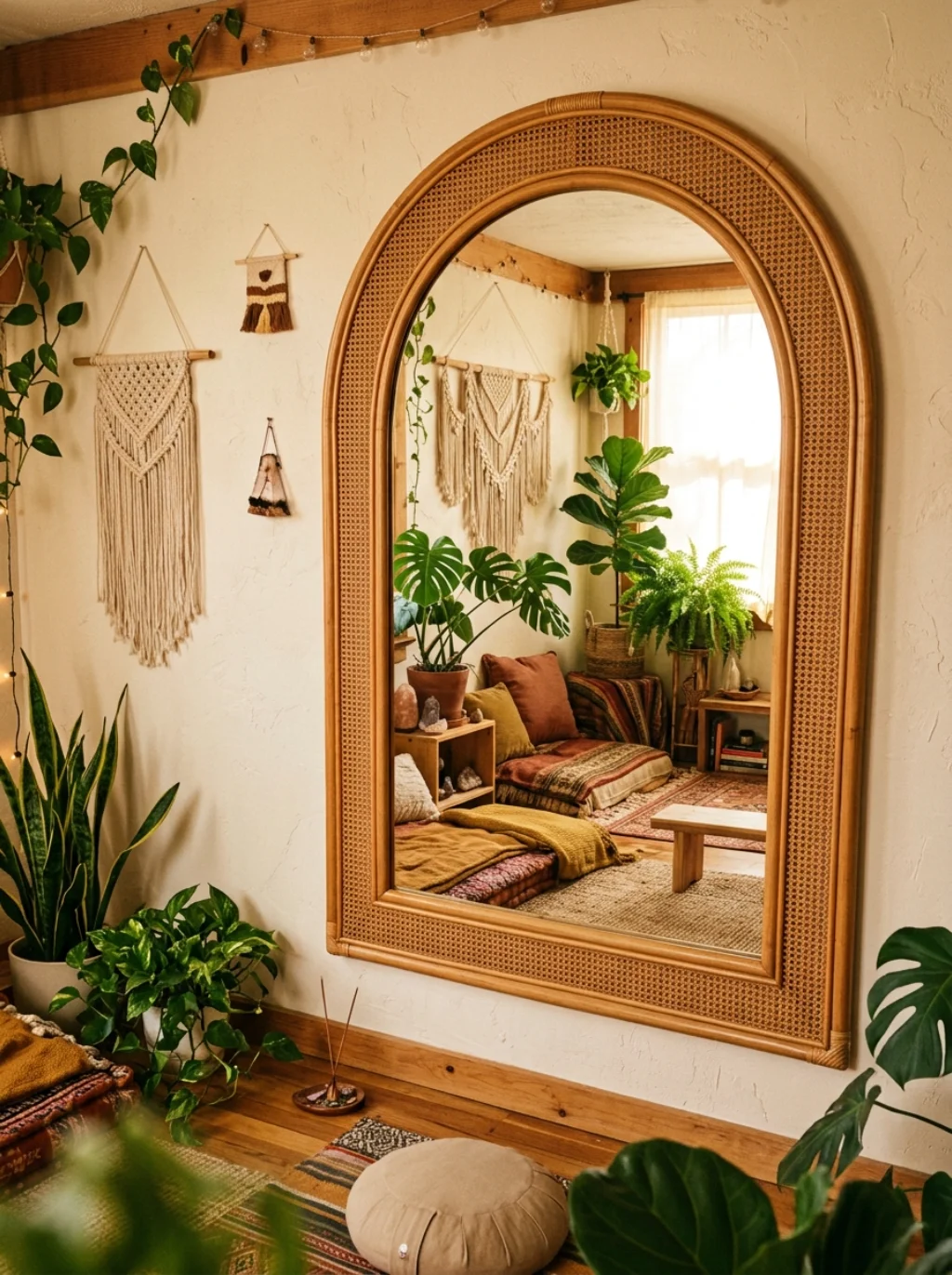 Mirror Placement and Reflective Surfaces That Expand Your Boho Space