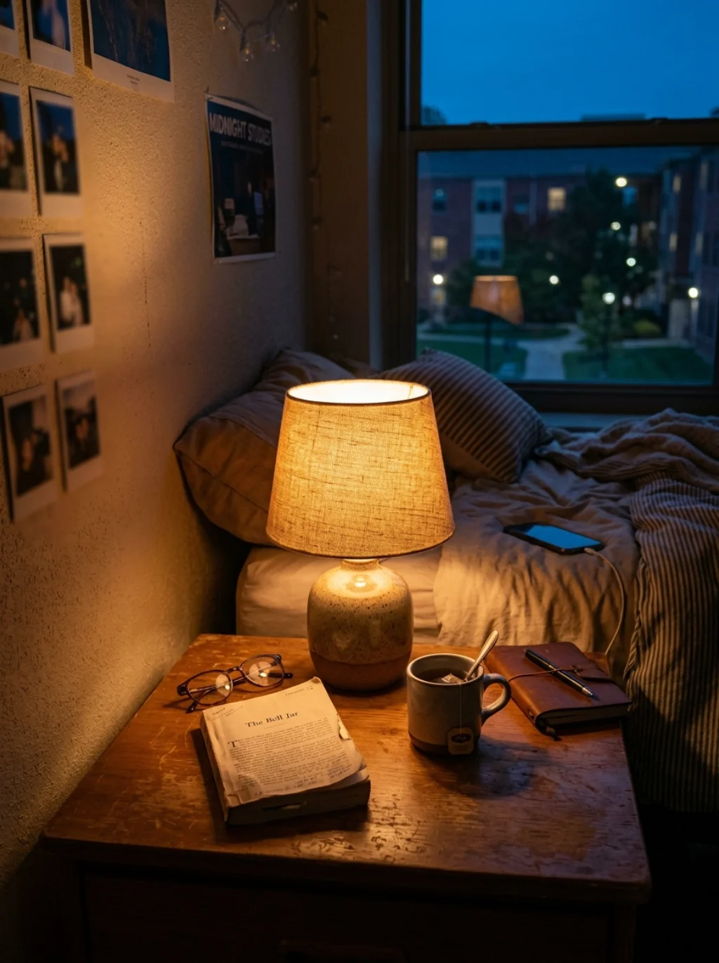 One Statement Lamp Replaces Harsh Overheads With Golden Warmth