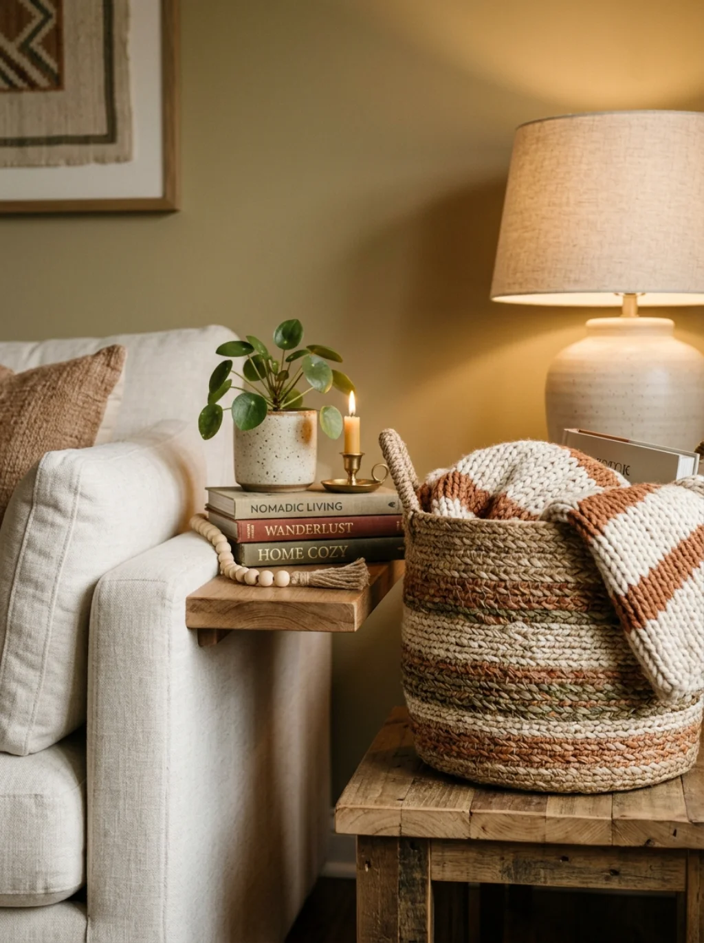 Small Details That Make A Boho Living Room Feel Curated