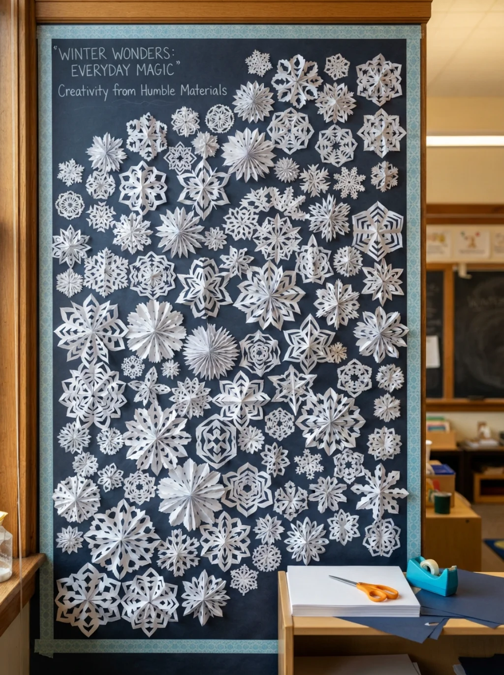 DIY Winter School Wall Decor That Costs Almost Nothing and Looks Brilliant