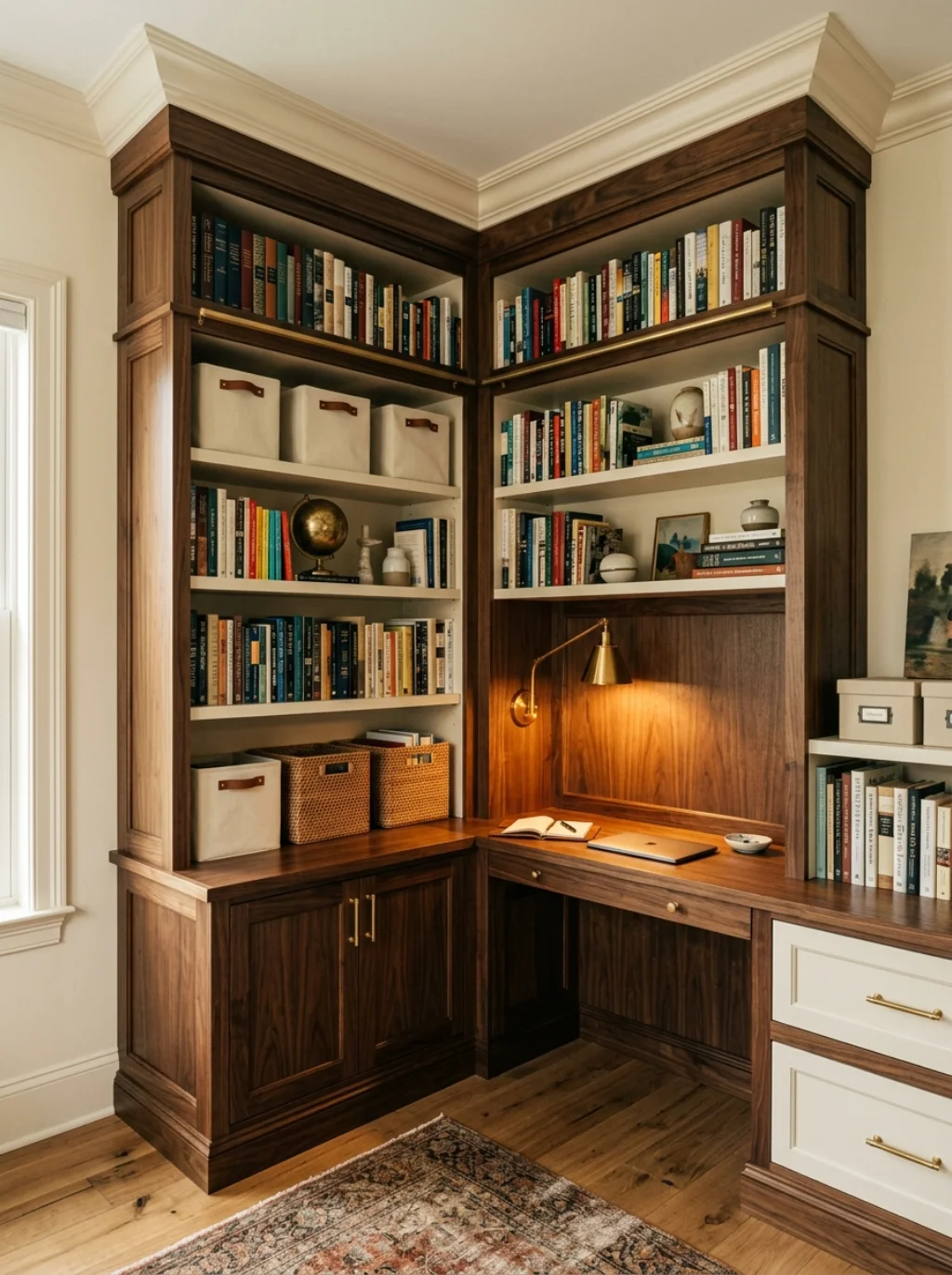Built In Cabinetry Turns Wasted Corners Into Command Central
