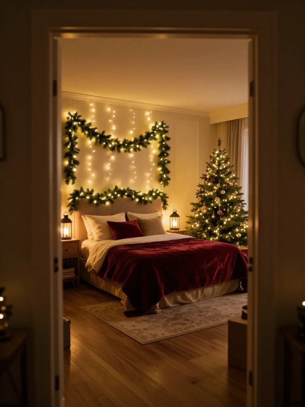 Christmas Bedroom Decor Ideas That Wrap Your Sleep Space in Pure Holiday Joy