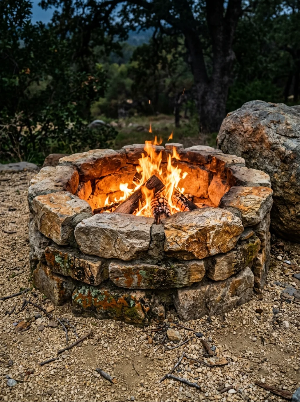 Fire Pit Landscaping Ideas Built Around Natural Stone and Raw Earthen Beauty