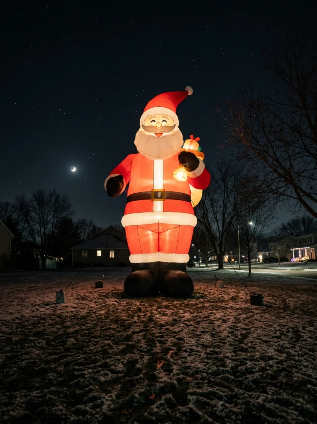 Inflatable Giants Fill Empty Lawns With Instant Holiday Drama