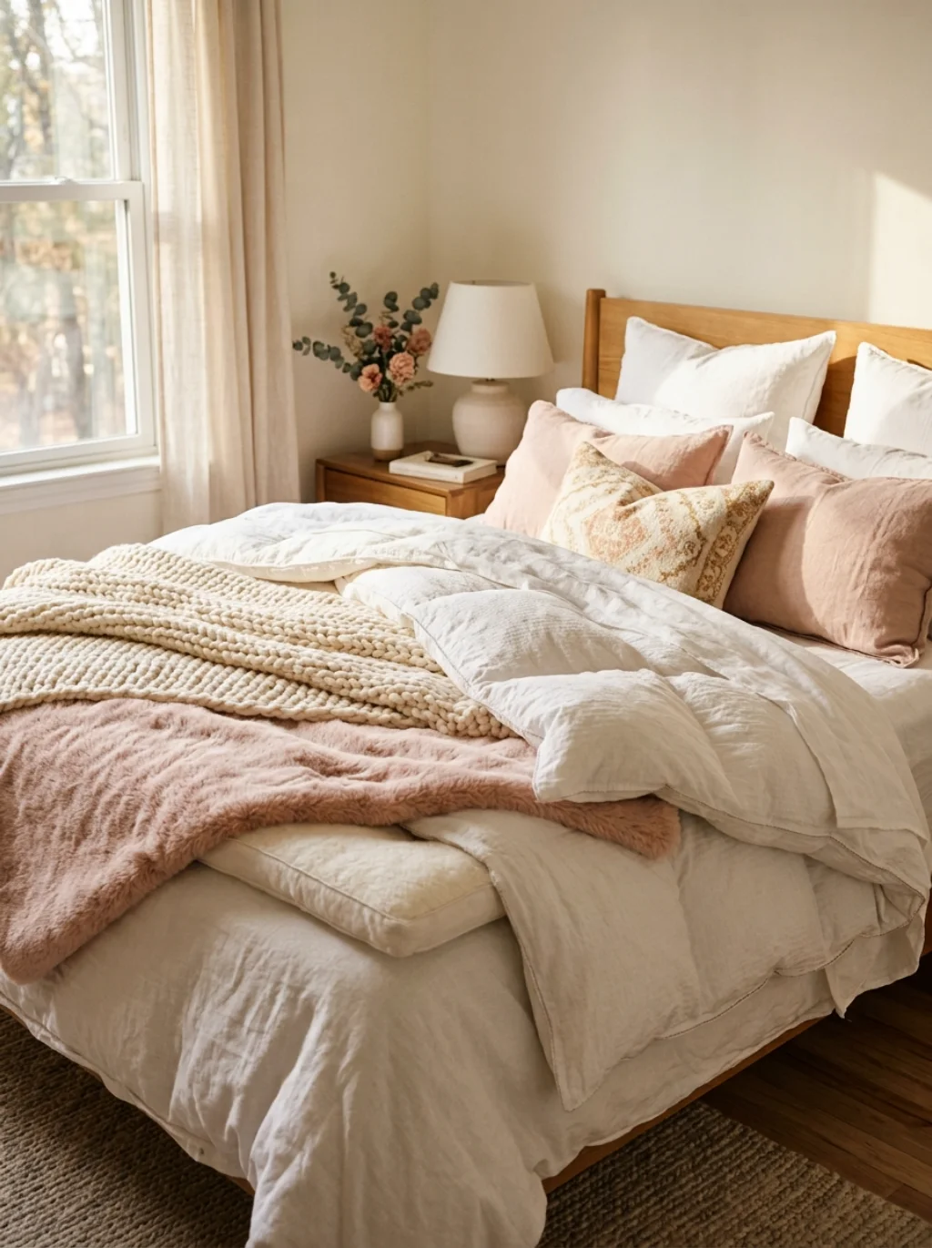 Layered Bedding Turns a Twin XL Mattress Into a Cloud