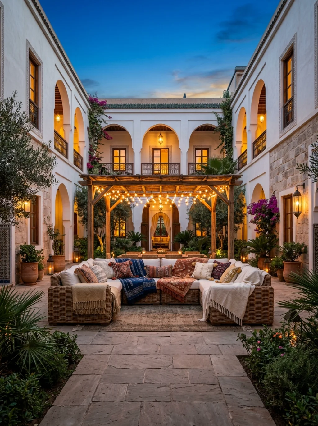 Spring Patio Ideas Stolen Directly From Boutique Hotel Courtyards