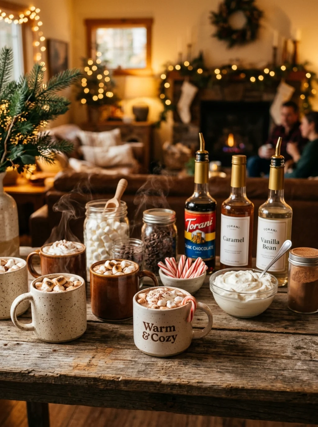 A Hot Cocoa Bar Becomes the Party's Most Talked About Corner