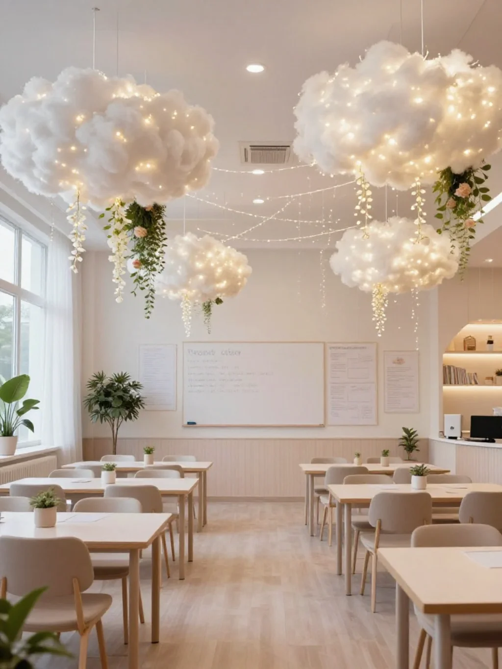 23. Whimsical Cloud Decorations
