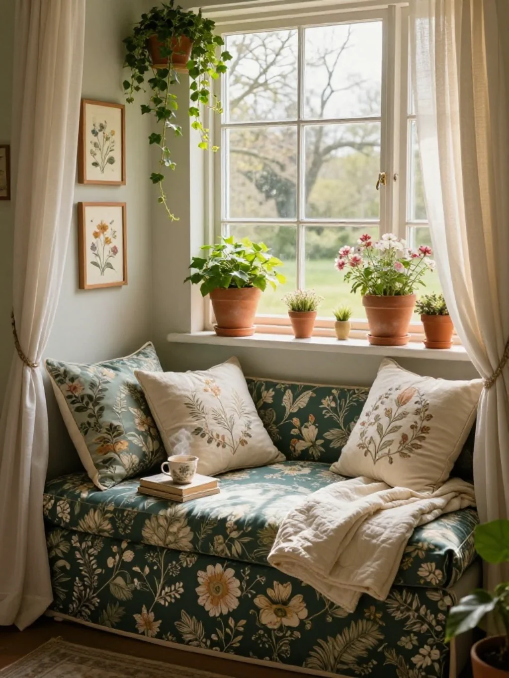 Window Seat Styling That Turns One Corner Into a Garden Day Dream Nook