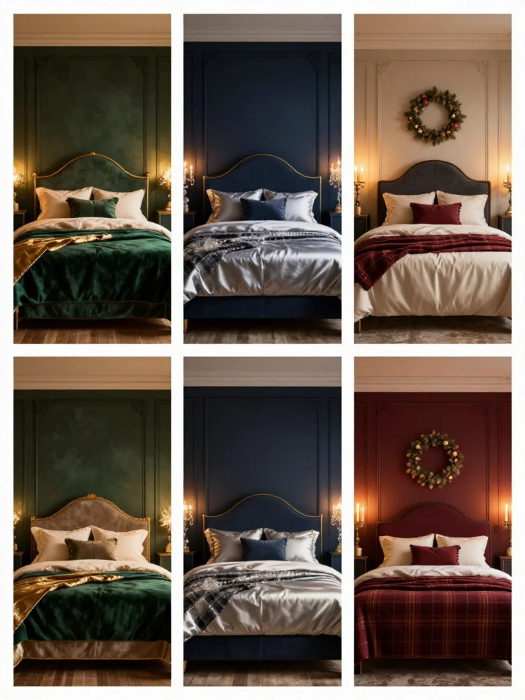 Color Scheme Combinations That Make Christmas Bedrooms Visually Unforgettable