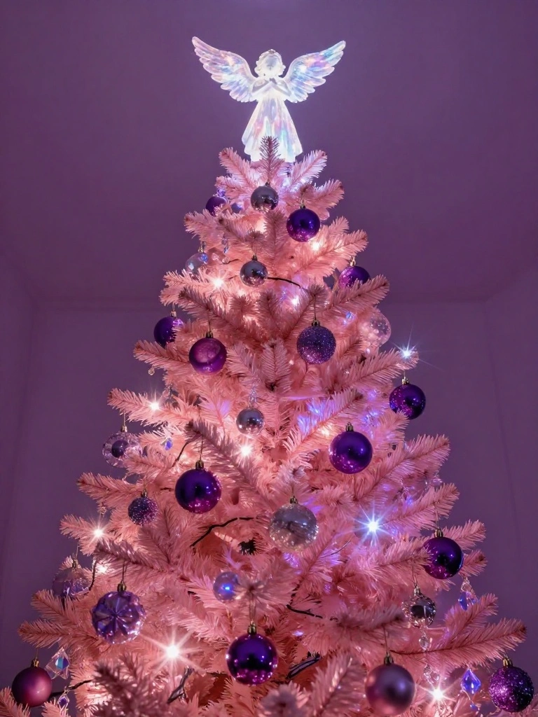 Pink and Purple Christmas Trees That Create a Magical Fantasy World