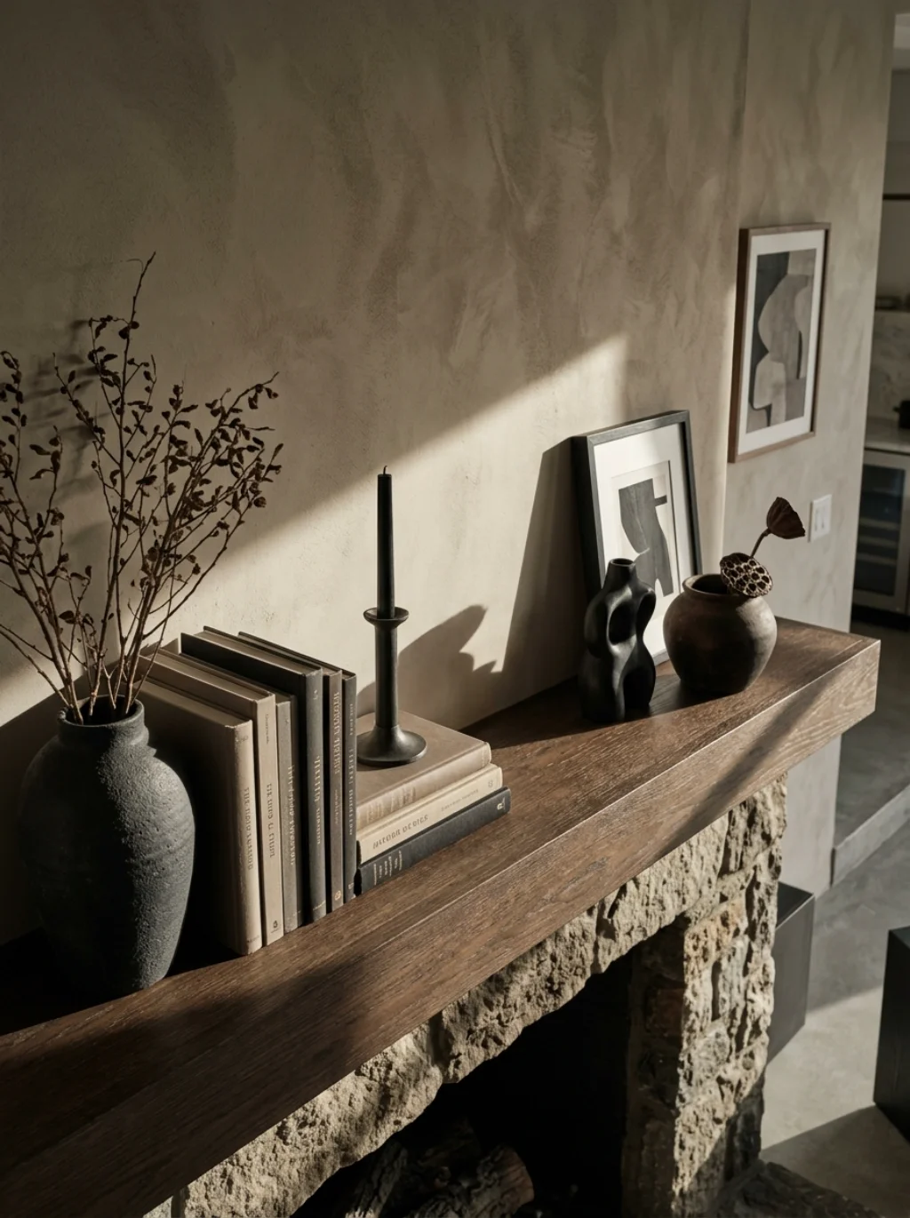 Asymmetrical Styling Tricks Designers Use to Break Mantel Monotony