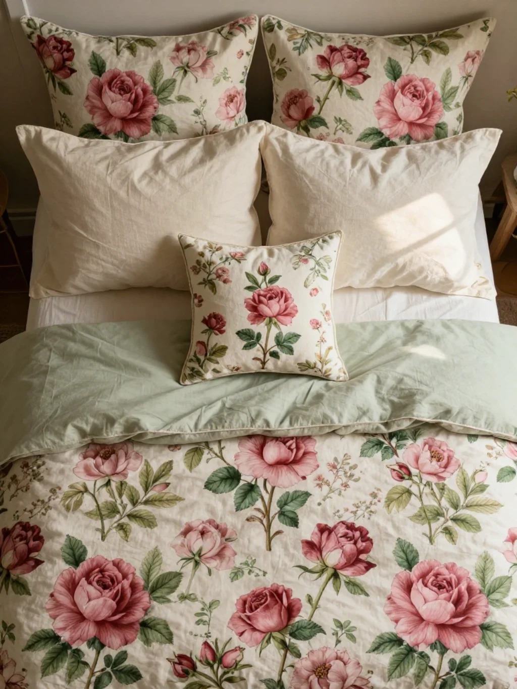 Floral Bedding That Turns the Bed Into a Living Garden in Full Bloom