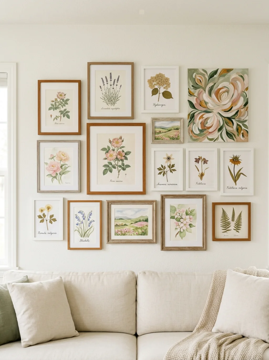 Gallery Walls That Bloom With Botanical Prints and Seasonal Art Combinations