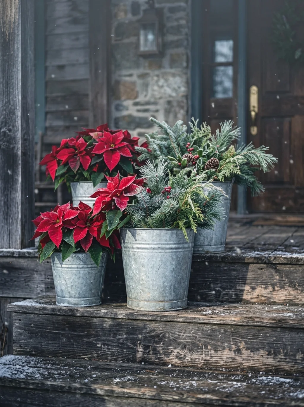 Galvanized Buckets Are the Overlooked Star of Country Holiday Decor