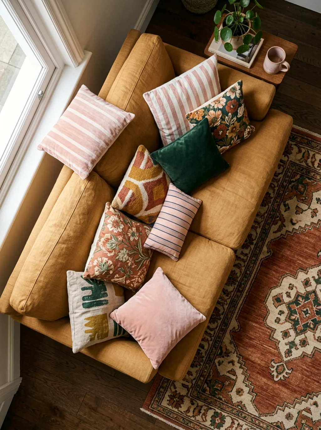 Turning A Plain Couch Into A Bohemian Storytelling Corner