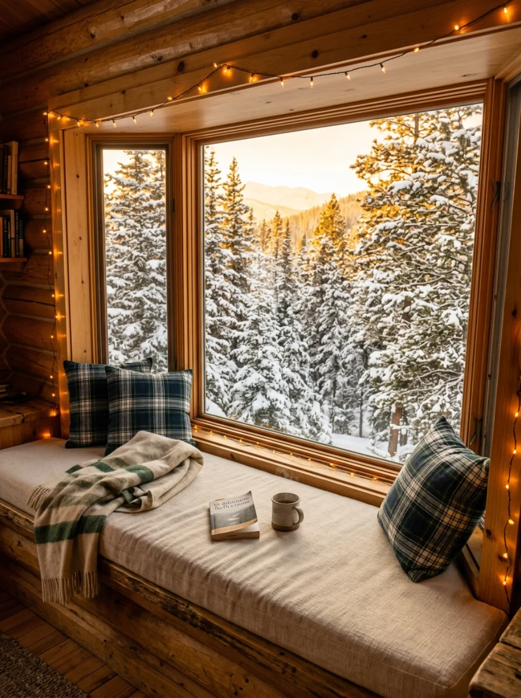 Window Seats That Frame the Forest Like a Living Oil Painting