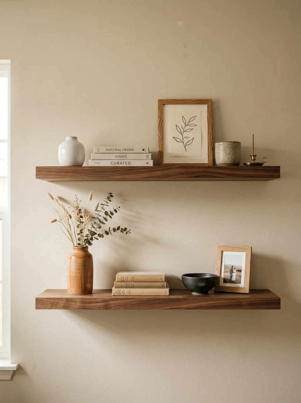 Floating Shelves Give Blank Walls a Reason to Be Noticed