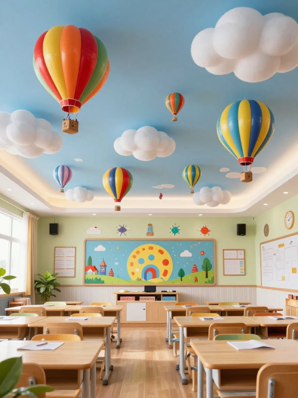 30. Whimsical Hot Air Balloon Installation