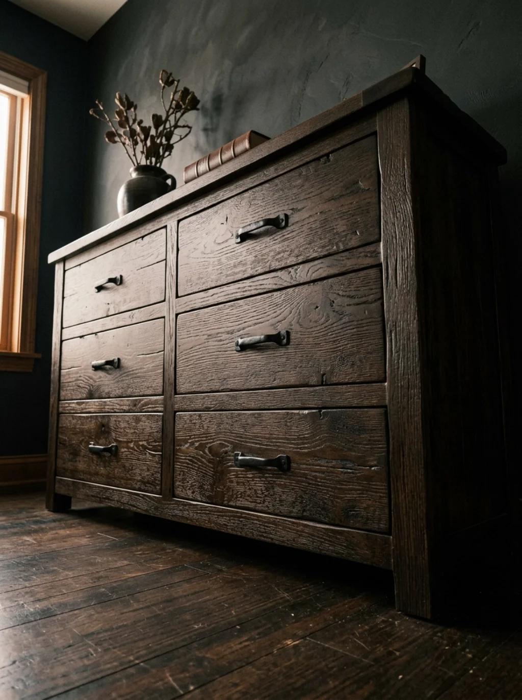 Espresso Wood Furniture Grounds a Room in Timeless Masculine Confidence