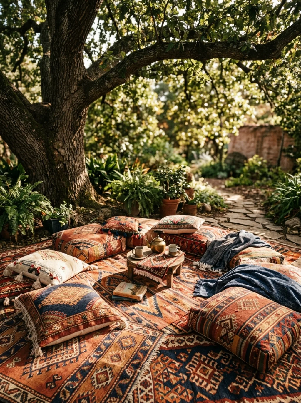 Floor Cushions And Kilim Rugs Build An Intimate Storytelling Circle