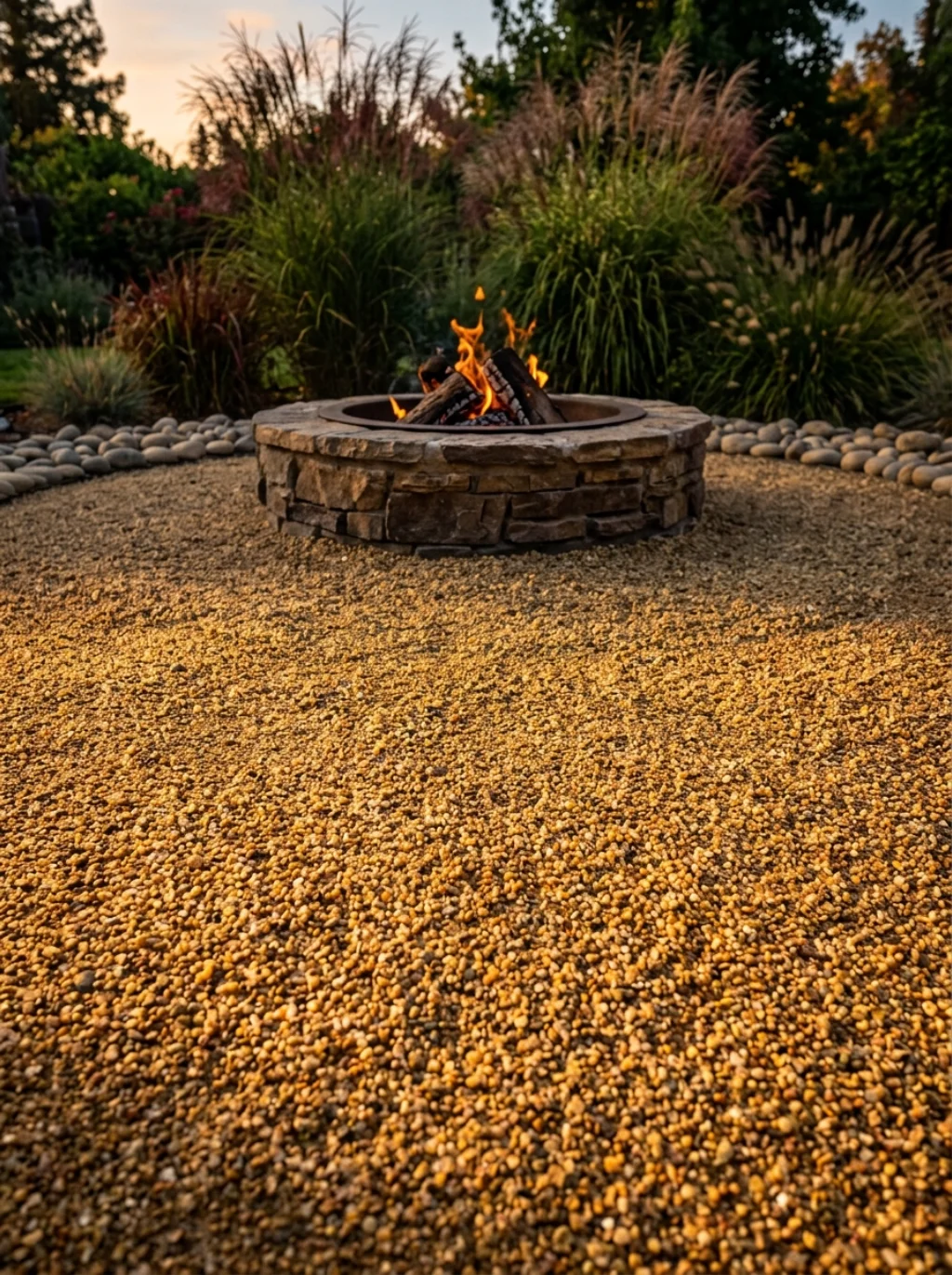 Gravel and Decomposed Granite Grounds That Anchor Every Fire Pit Space Perfectly