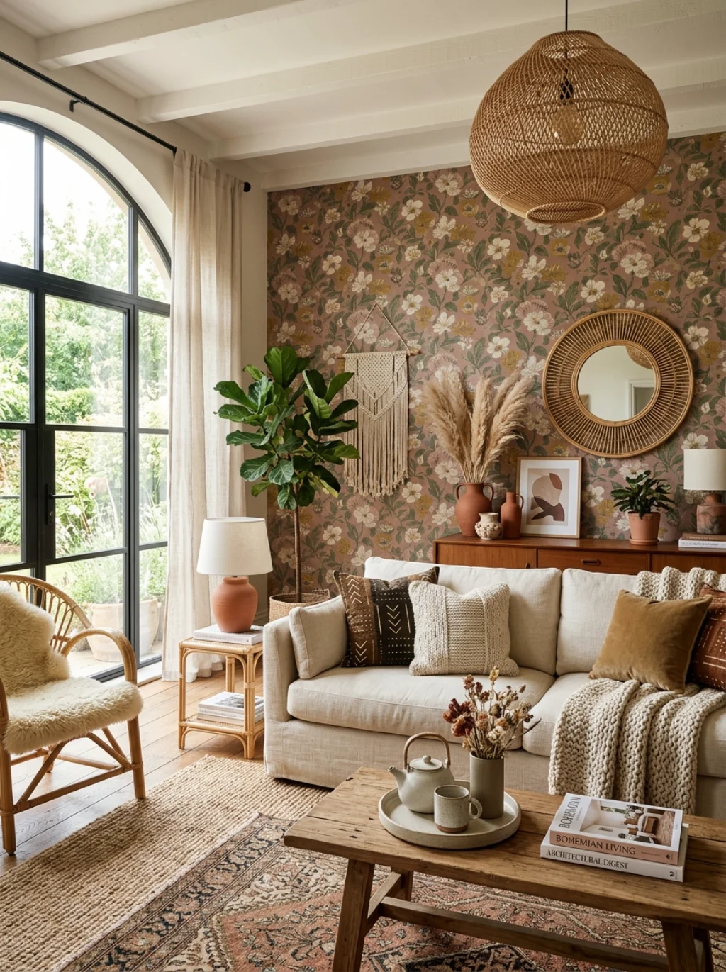 Inside Boho Room Wallpaper Ideas Designers Keep Returning To