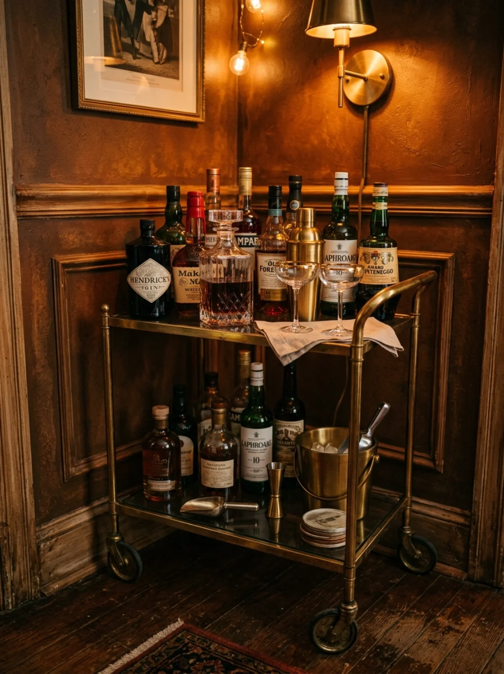 Mini Bar Carts Sneak Cocktail Hour Into Tight Corners